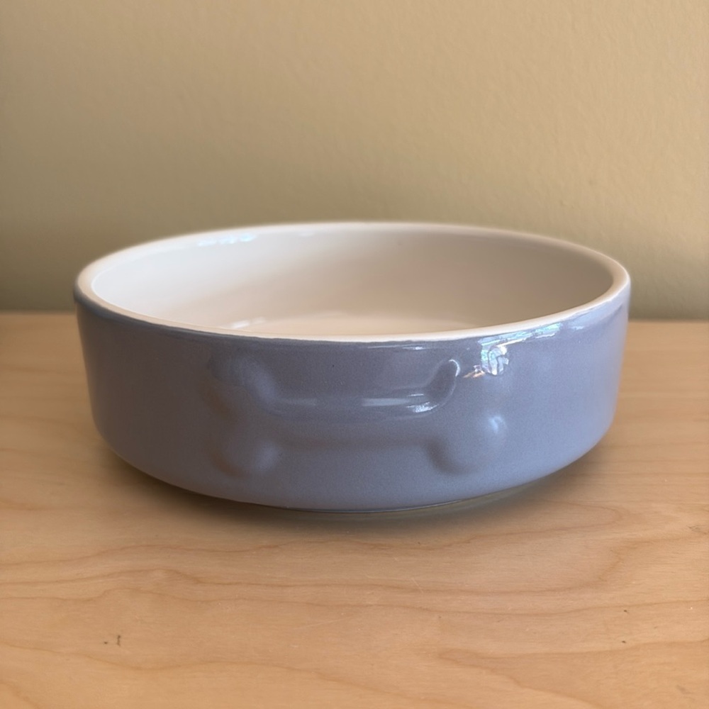 Mason Cash Dog Bowl - Heavy Stoneware with Bone Embossed